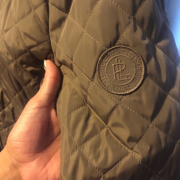 Quilted Ralph Lauren jacket ! Waist length, leather details. - Picture 2 of 9